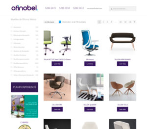 Ejemplo de Página Web para una Tienda de Mueblas para Oficina