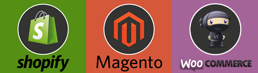 Comparative magento, Shopify y Woocommerce