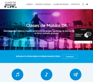 Ejemplo de Página Web de Escuela de Música