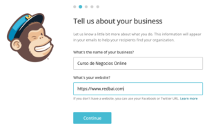 Mailchimp registro