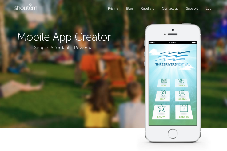 hacer app con shoutem