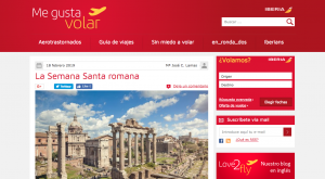 Inbound marketing para viajeros - iberia